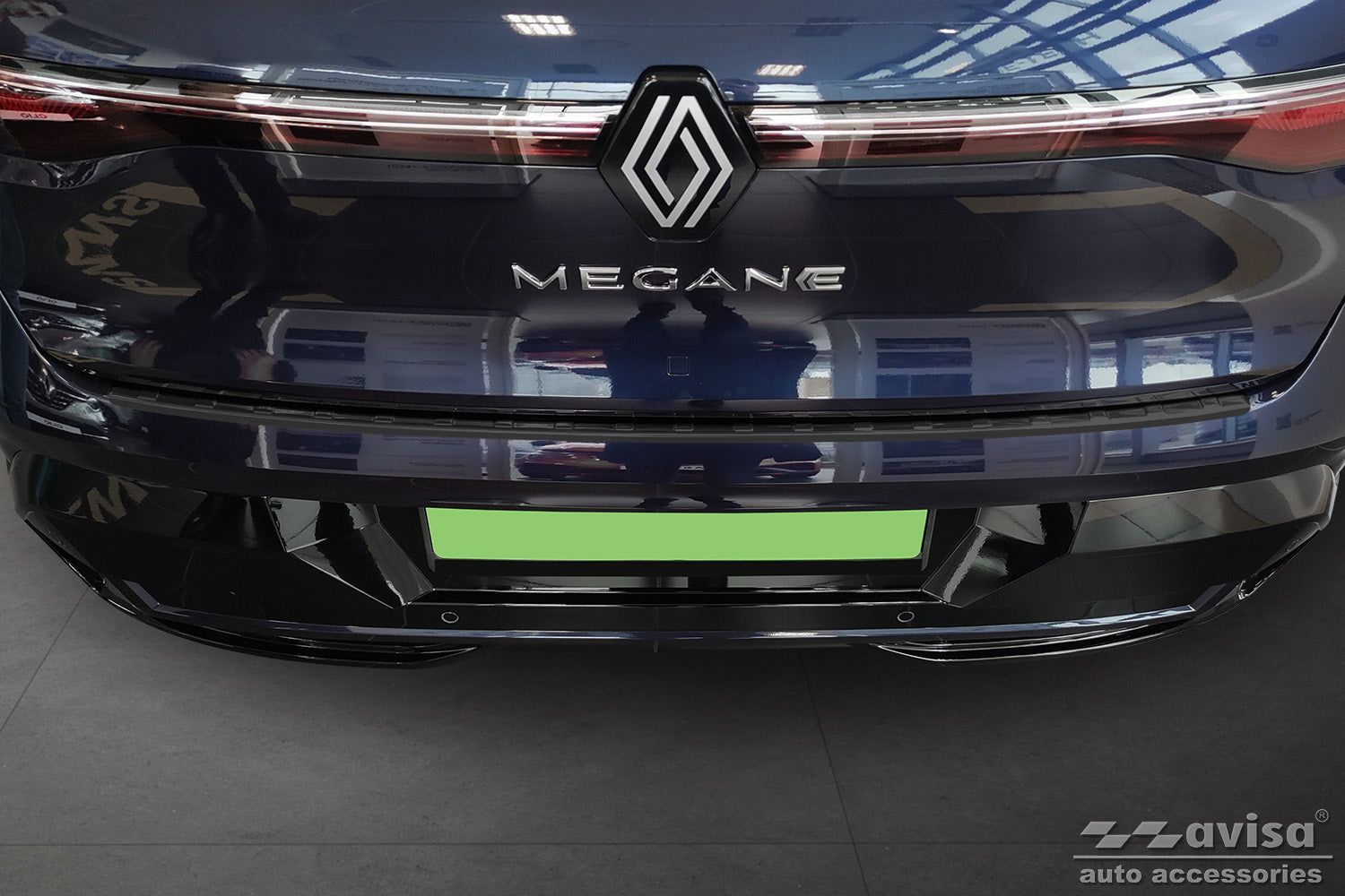 protector de parachoques trasero RENAULT MEGANE E-TECH ELECTRIC negro