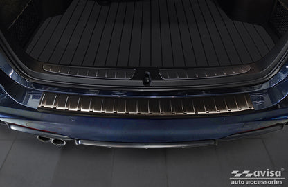 protector de parachoques trasero BMW 3 F31 touring negro 2012-18