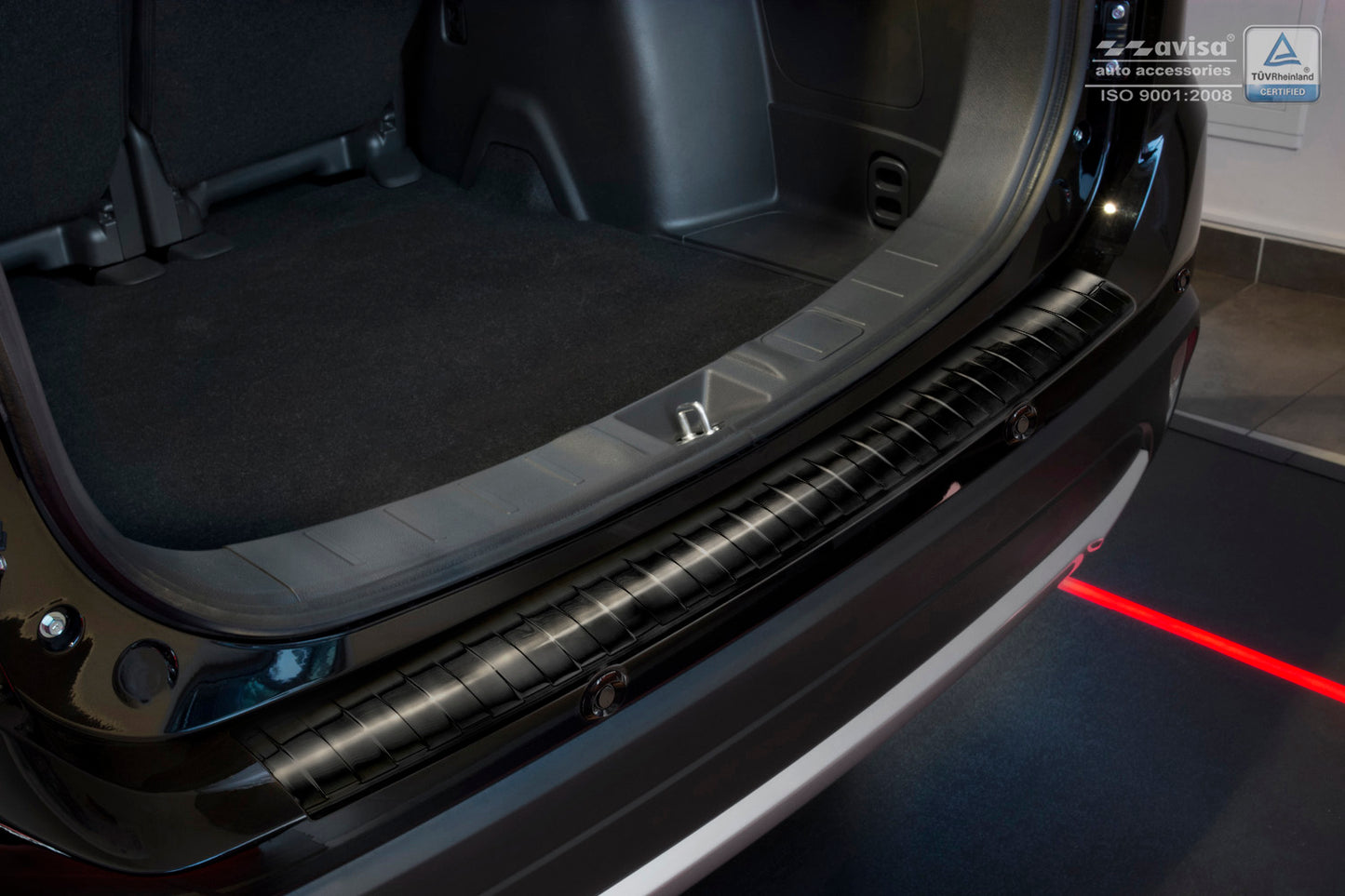 protector de parachoques trasero MITSUBISHI OUTLANDER negro