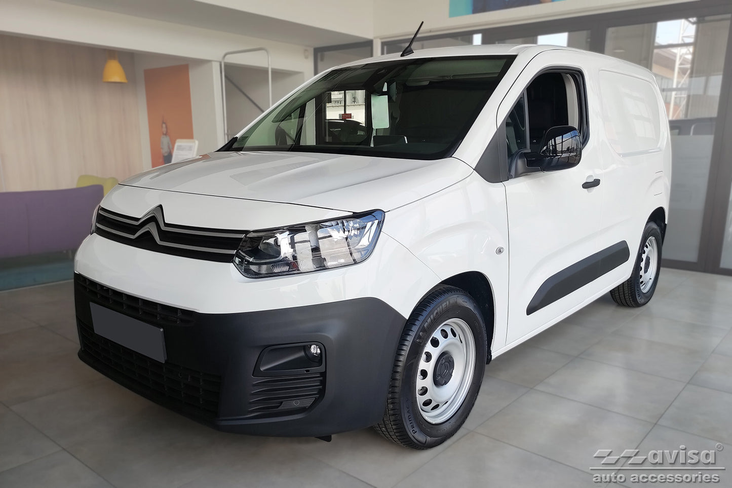 protector de parachoques trasero TOYOTA PROACE CITY plata satinado