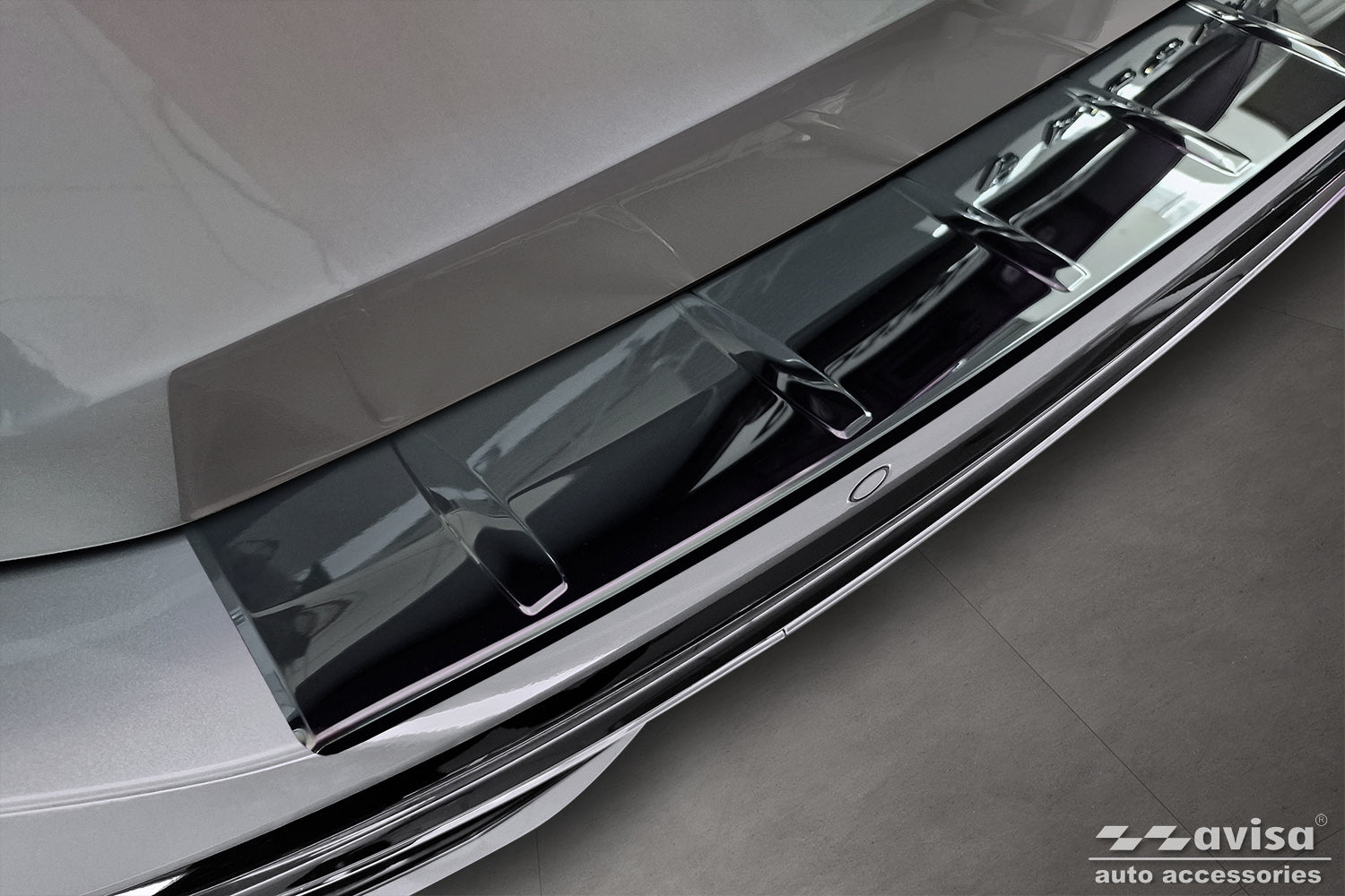 protector de parachoques trasero VW PASSAT B9 VARIANT negro espejo