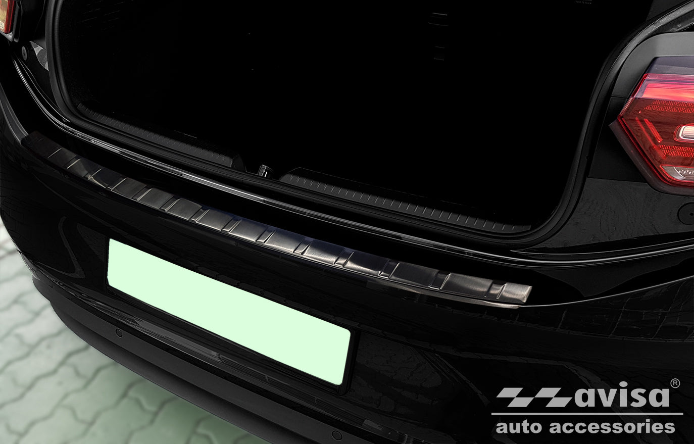 protector de parachoques trasero VW ID.3 hatchback 5D negro
