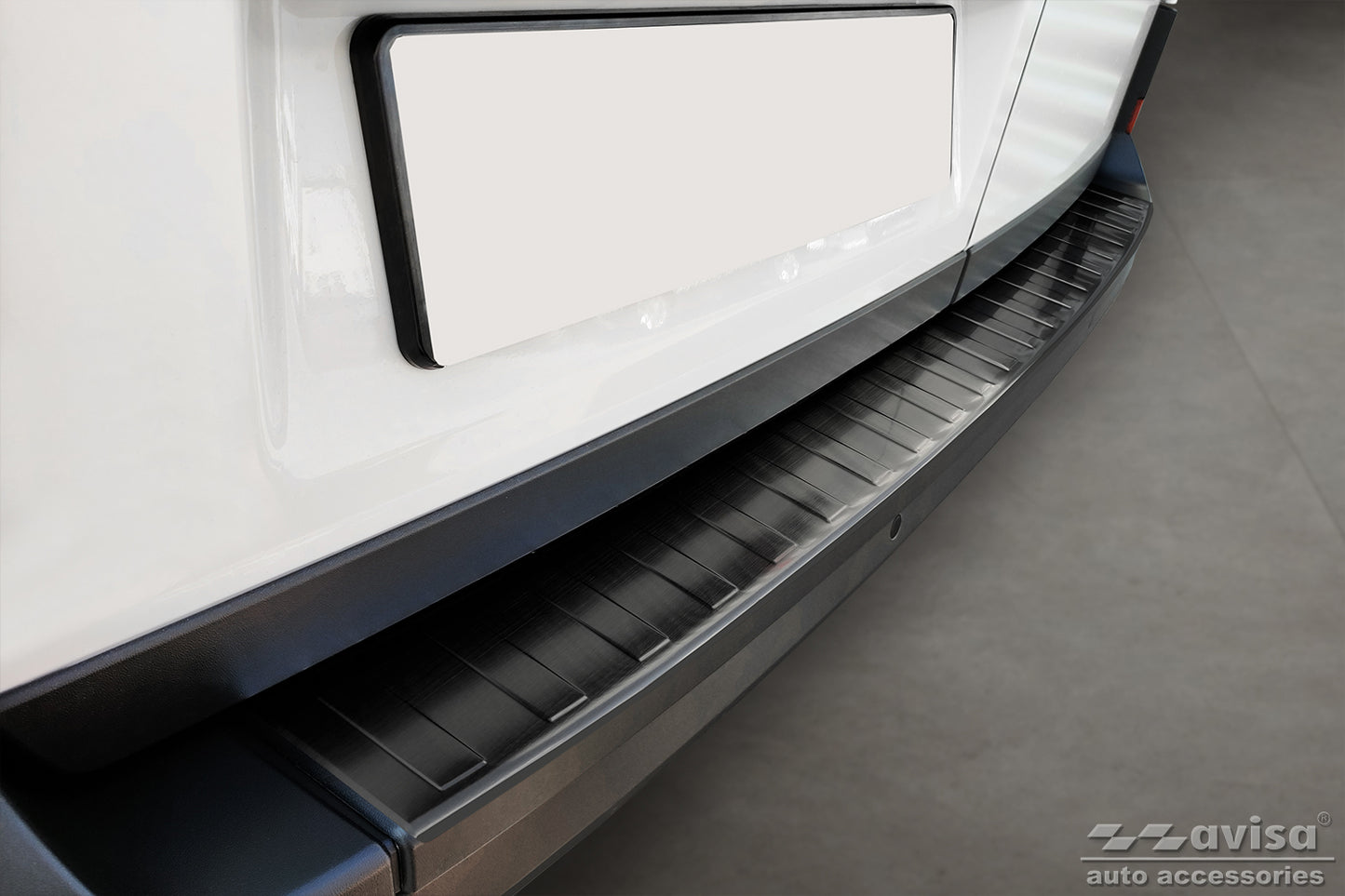 protector de parachoques trasero VW CRAFTER negro acero