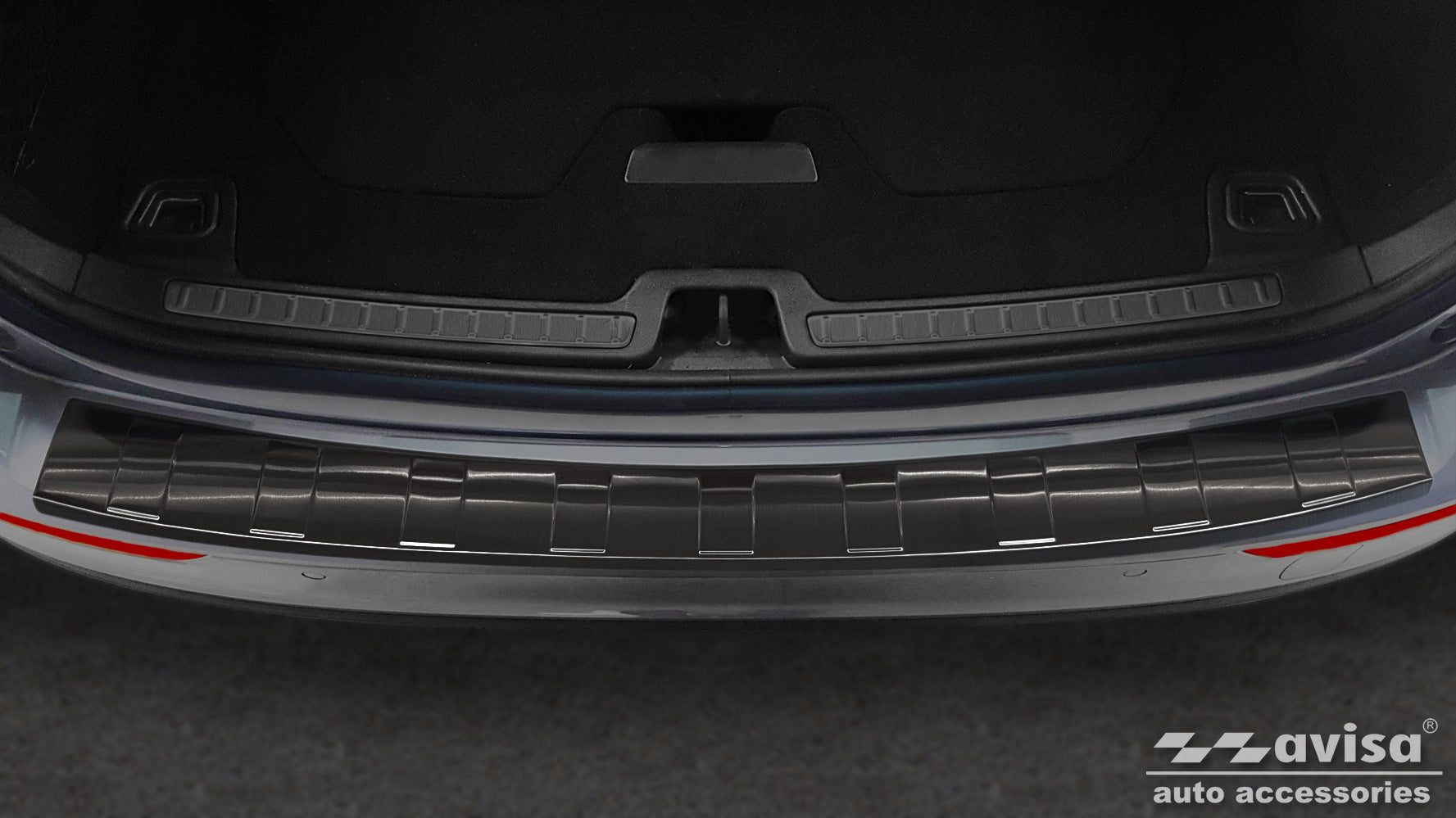 protector de parachoques trasero MERCEDES EQS suv (X296) negro