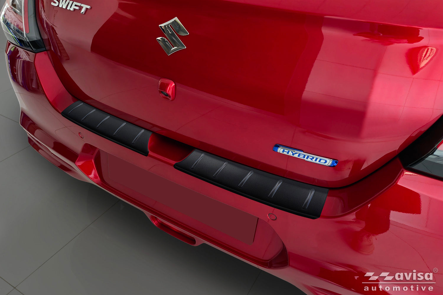 protector de parachoques trasero SUZUKI SWIFT hatchback negro mate