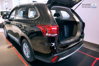 protector de parachoques trasero MITSUBISHI OUTLANDER PHEV negro