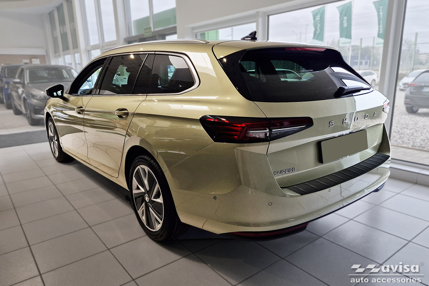 protector de parachoques trasero SKODA SUPERB COMBI