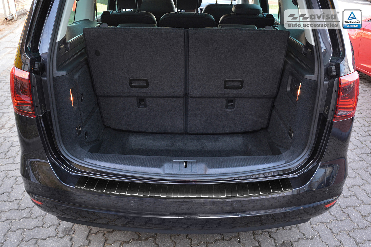 protector de parachoques trasero SEAT ALHAMBRA negro