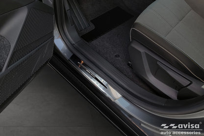 Protector umbral de puertas SPECIAL EDITION 3d emblema RENAULT MEGANE E-TECH ELECTRIC plata