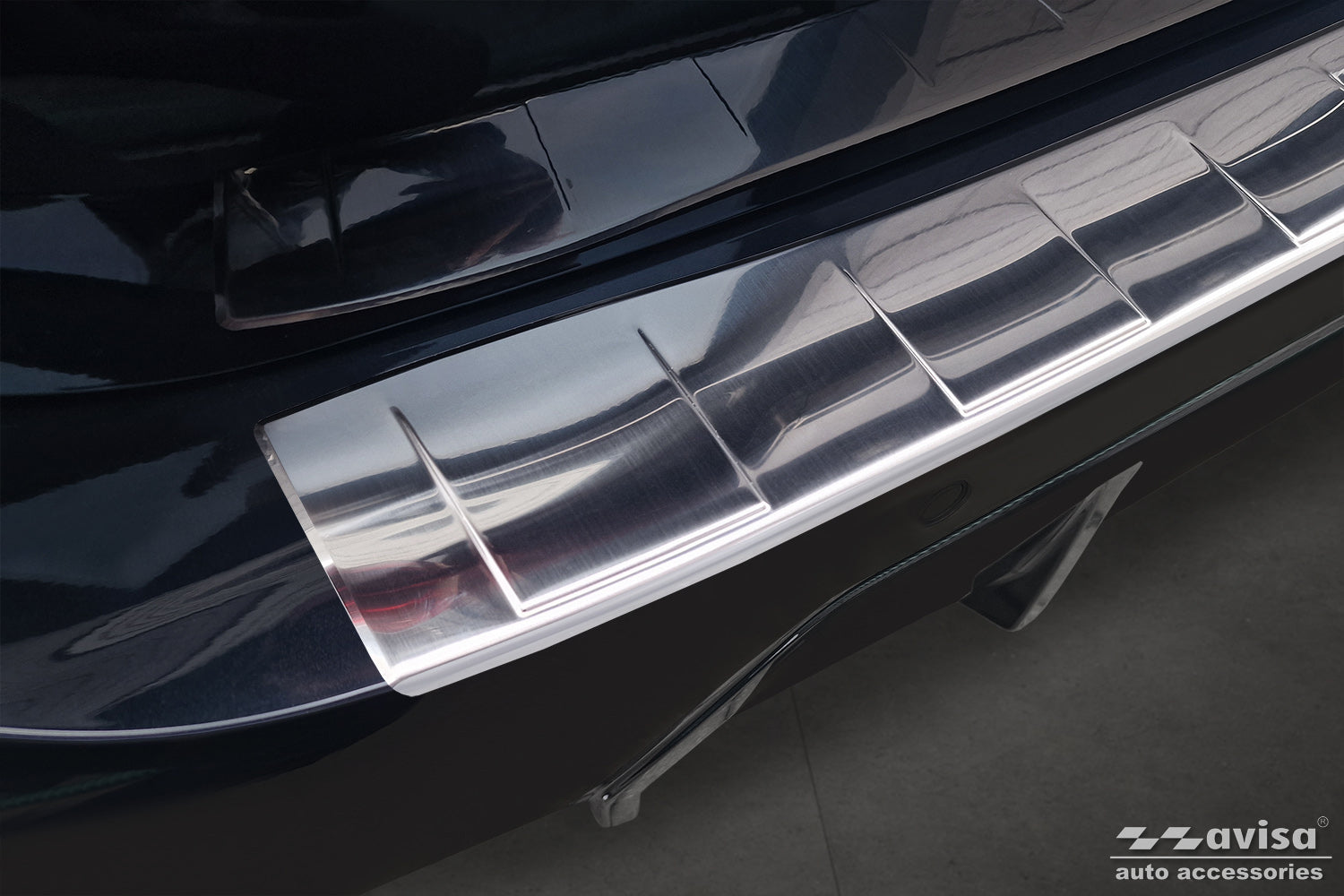 protector de parachoques trasero BMW 3 G21 plata satinado