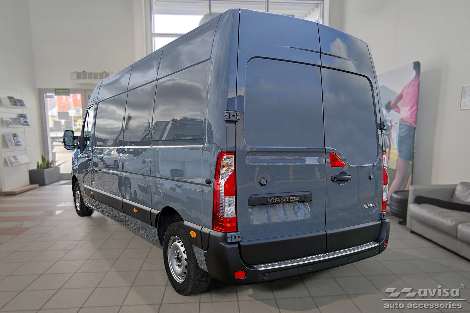 protector de parachoques trasero OPEL MOVANO plata