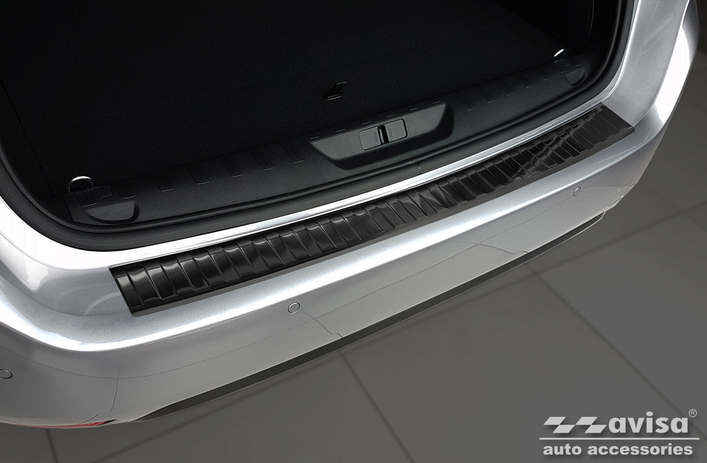 protector de parachoques trasero PEUGEOT 308 SW combi negro