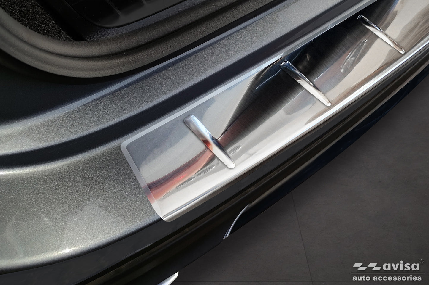 protector de parachoques trasero MERCEDES GLE W167 plata satinado