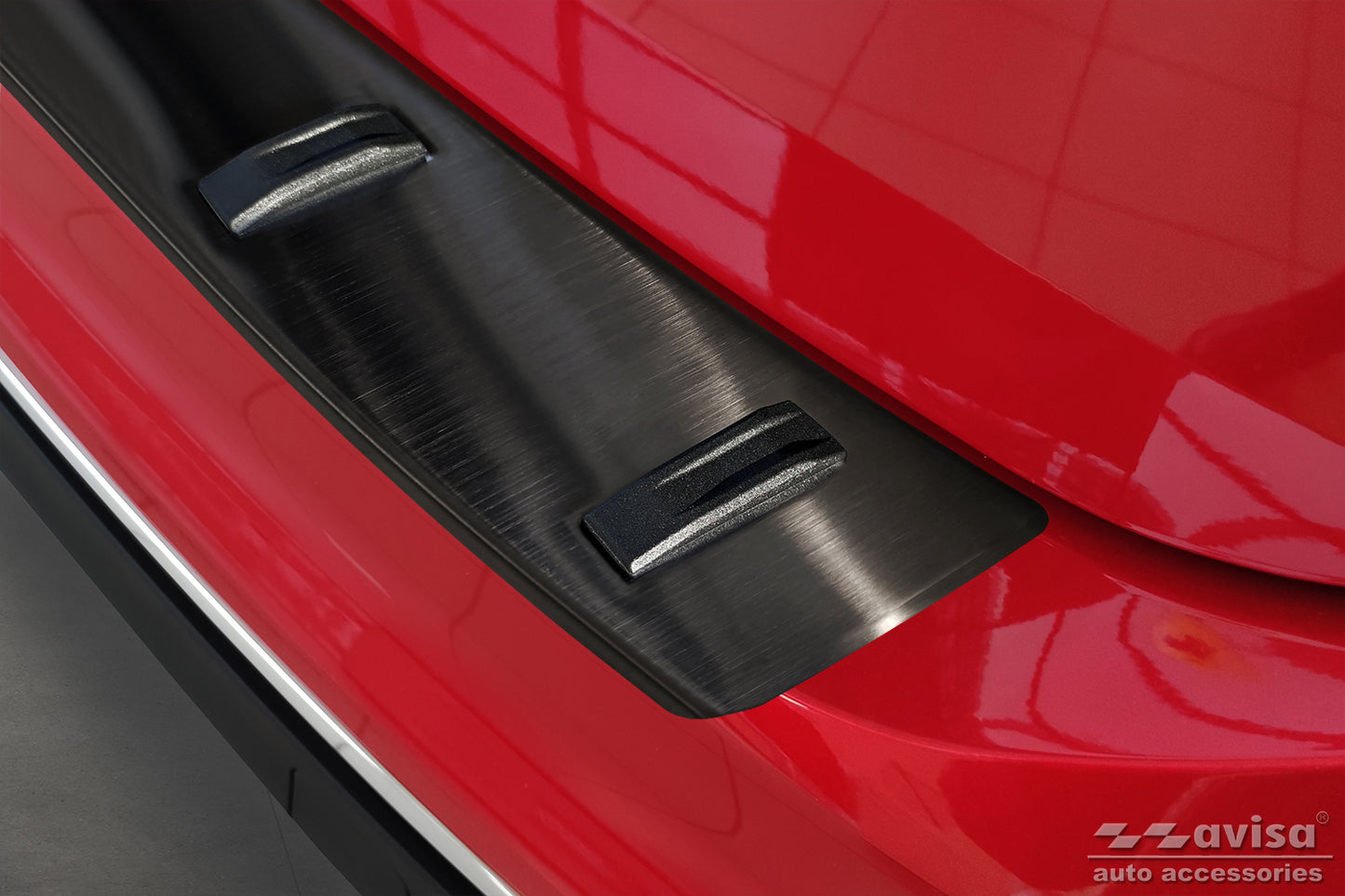 protector de parachoques trasero VW TIGUAN R-Line negro 2015-20