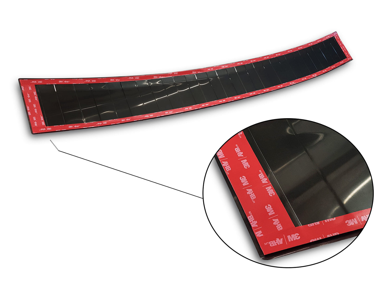 protector de parachoques trasero VOLVO V60 combi negro 2018+