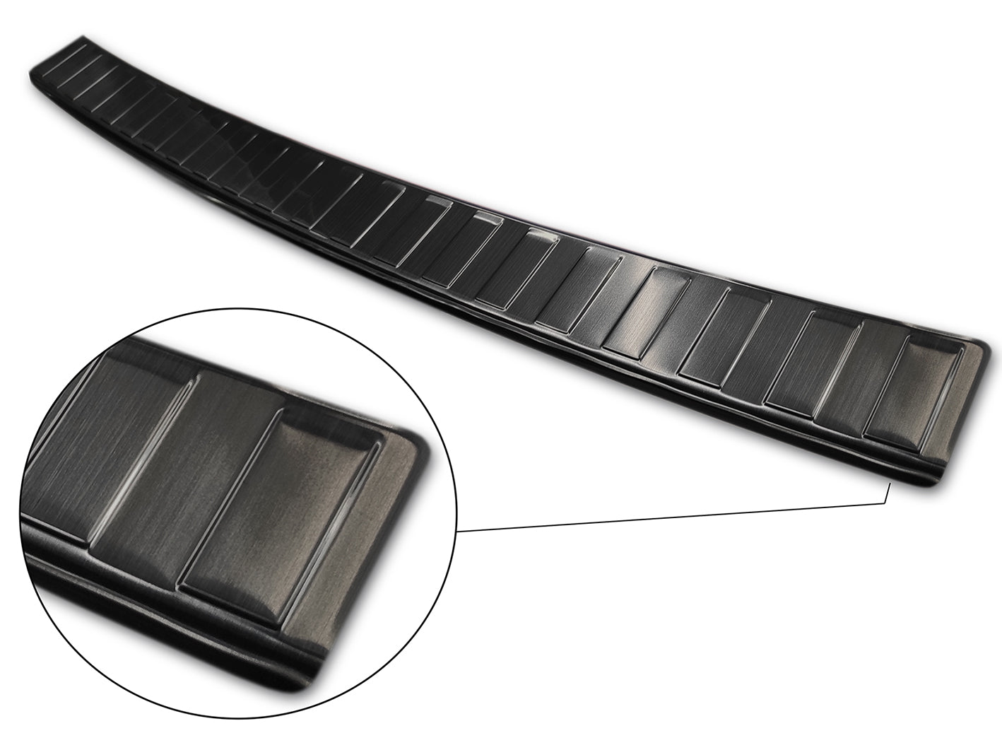 protector de parachoques trasero VW TRANSPORTER T5 Multivan negro