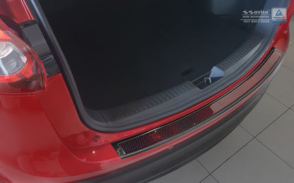 protector de parachoques trasero MAZDA CX-5 negro acero, rojo&negro fibra de carbono