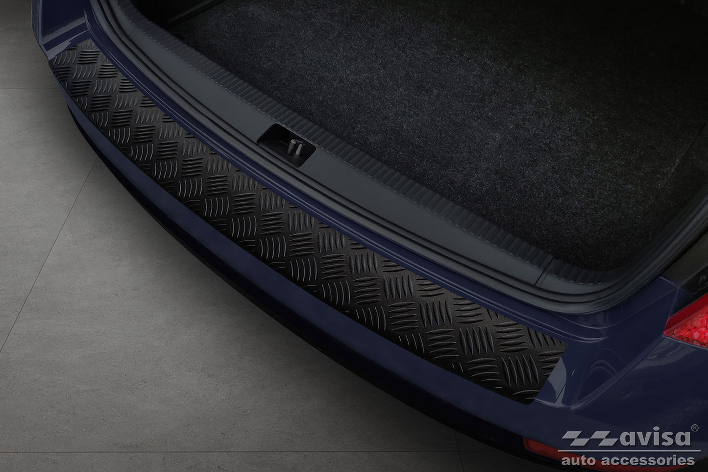 protector de parachoques trasero SKODA OCTAVIA combi 2016-19 aluminio