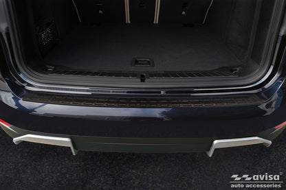 protector de parachoques trasero BMW iX3 (G08) negro