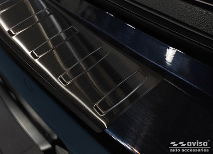 protector de parachoques trasero BMW 3 F31 touring negro 2012-18