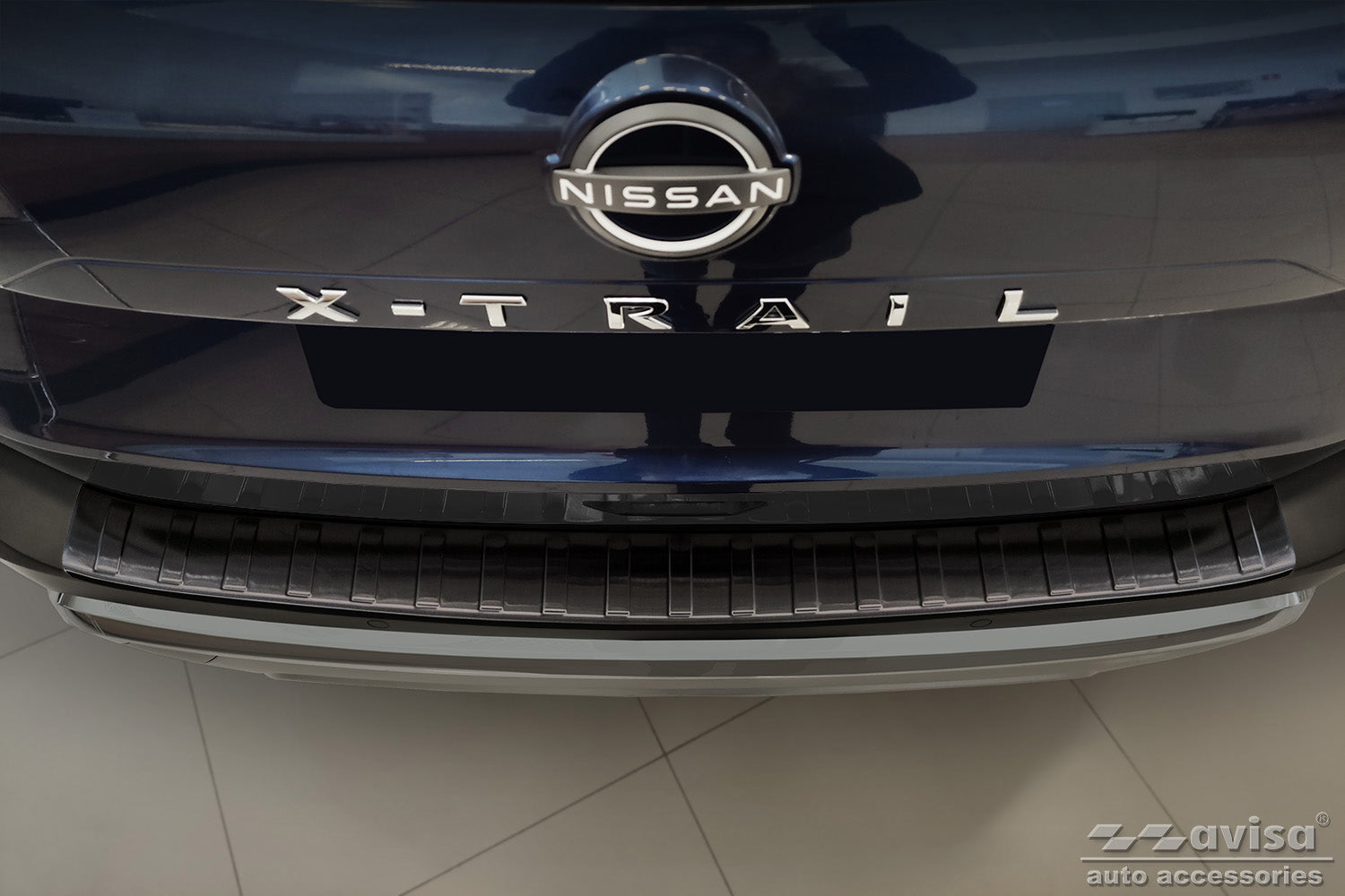 protector de parachoques trasero NISSAN X-TRAIL (T33) negro