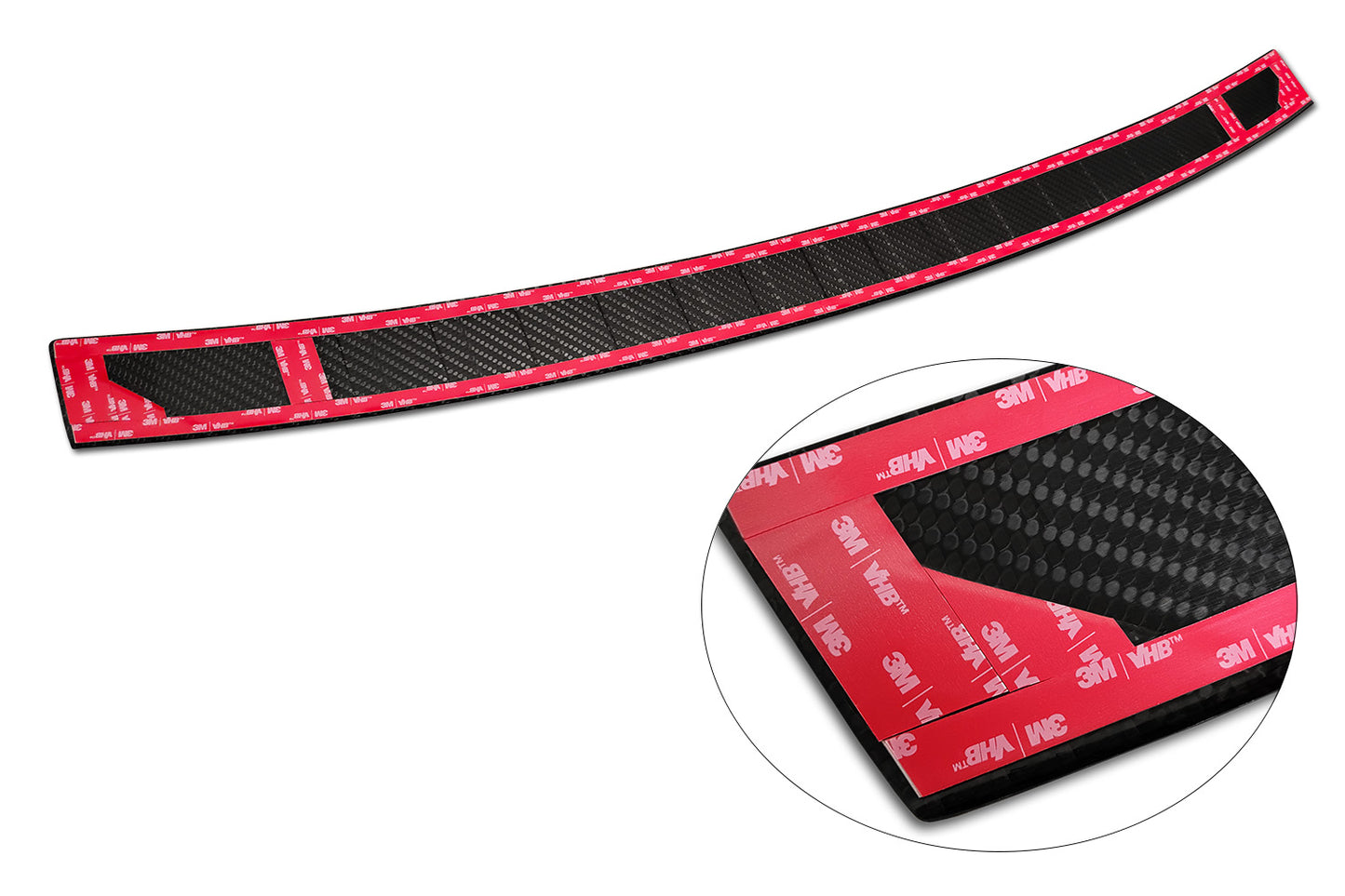 protector de parachoques trasero BMW X5 F15 fibra de carbono