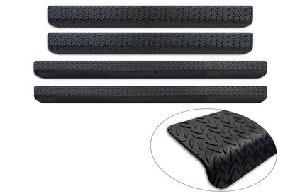 Protector umbral de puertas patrón grano VW MULTIVAN T7 negro mate
