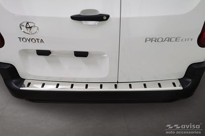 protector de parachoques trasero TOYOTA PROACE CITY plata satinado