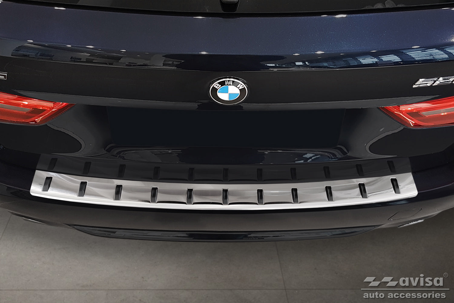 protector de parachoques trasero BMW 5 G31 touring plata