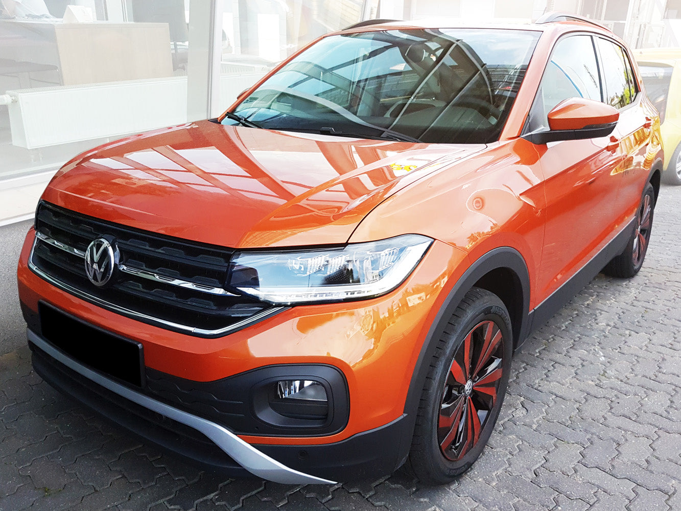 protector de parachoques trasero VW T-Cross negro