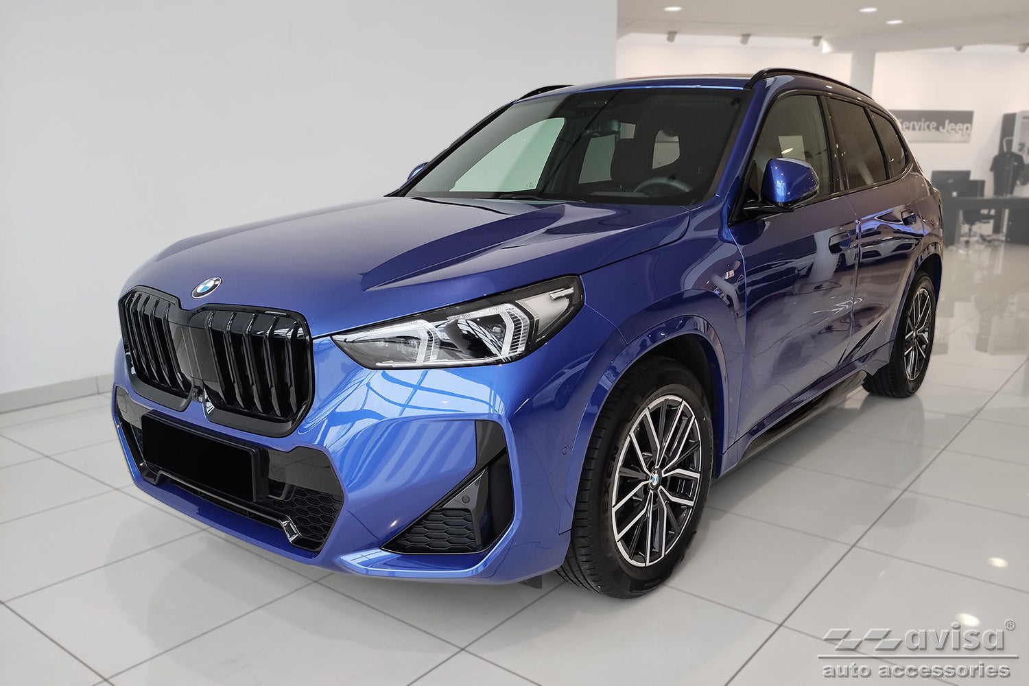 protector de parachoques trasero BMW X1 U11 negro