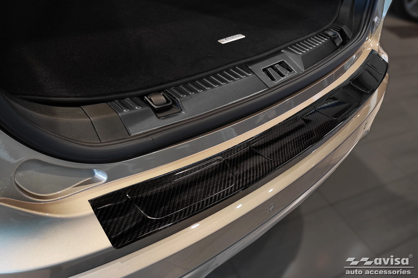 protector de parachoques trasero FORD EDGE negro