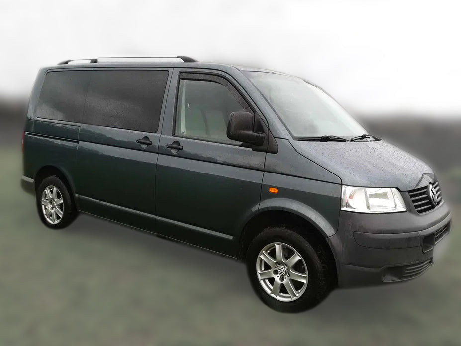 protector de parachoques trasero VW TRANSPORTER T5 Multivan negro espejo