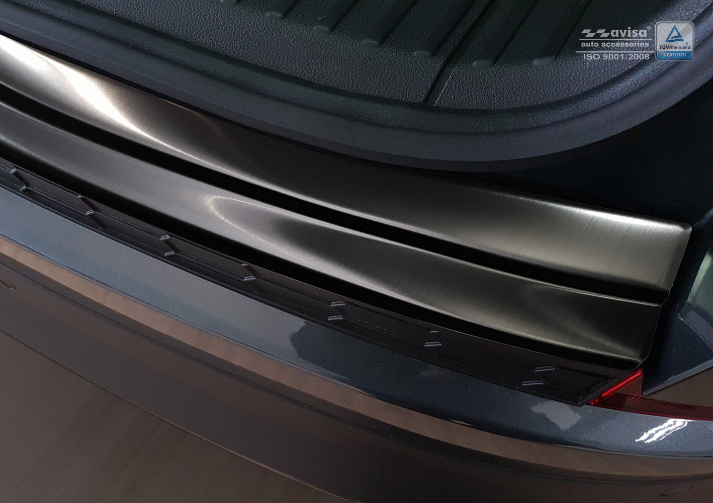 protector de parachoques trasero SKODA KODIAQ crossover negro