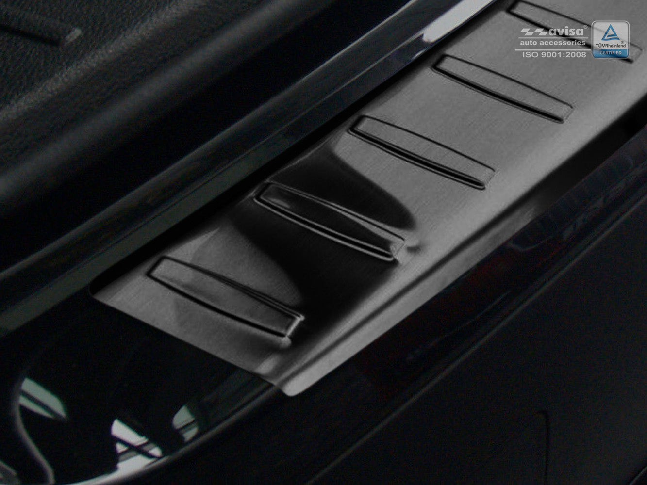 protector de parachoques trasero BMW X3 F25 M-sport negro
