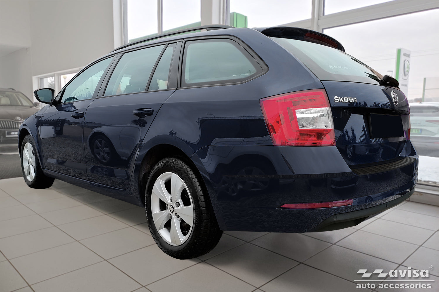 protector de parachoques trasero SKODA OCTAVIA combi 2016-19