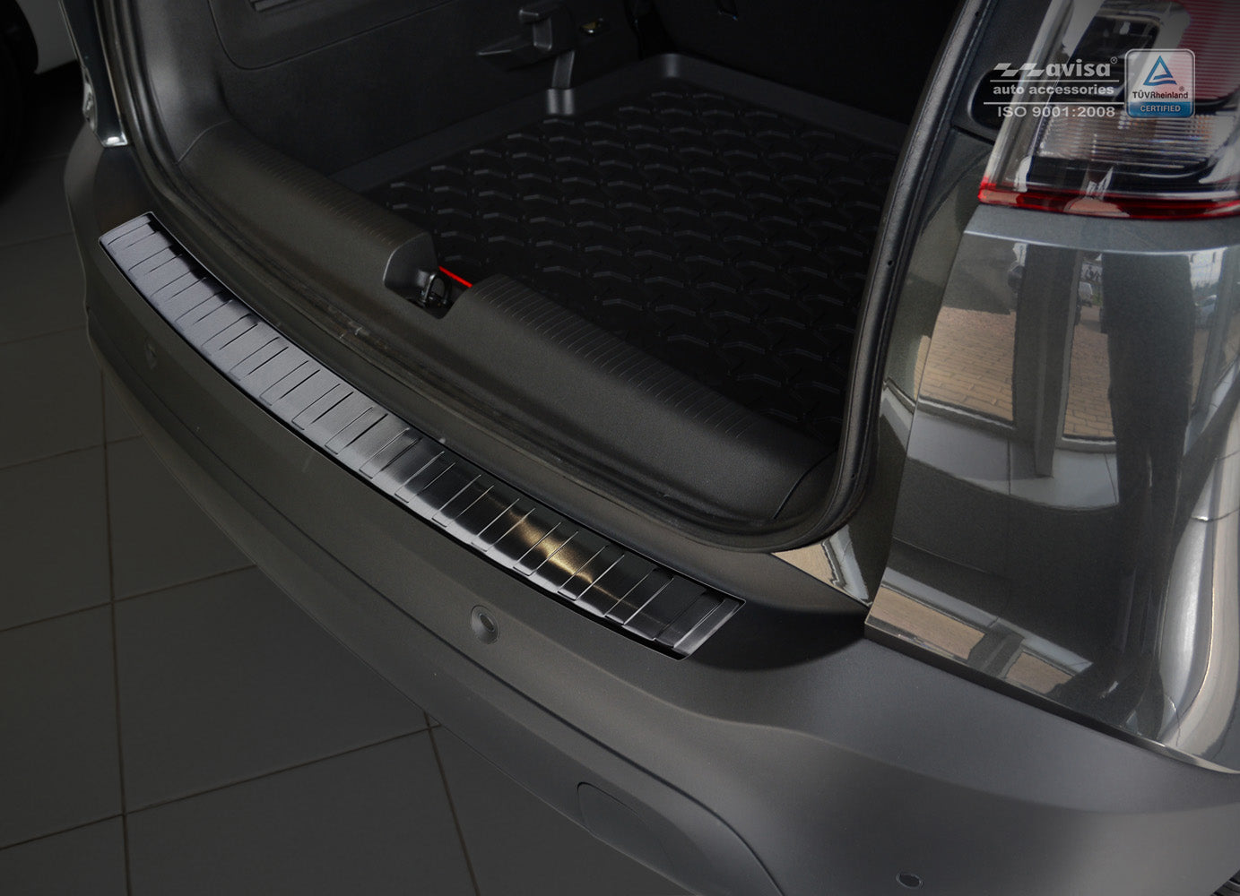 protector de parachoques trasero OPEL CROSSLAND X negro