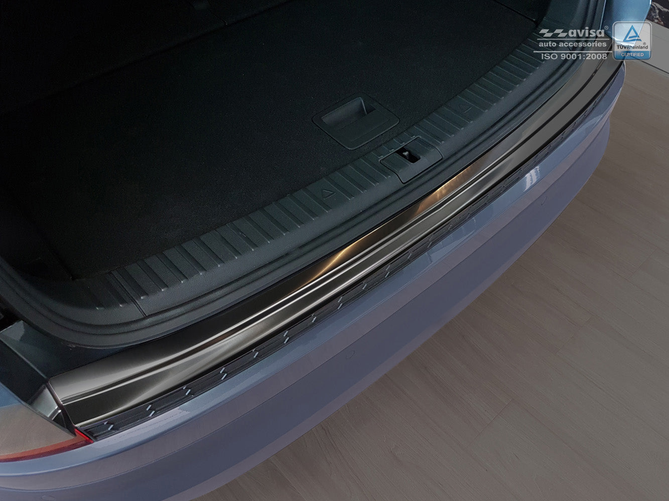 protector de parachoques trasero SKODA KODIAQ crossover RS negro