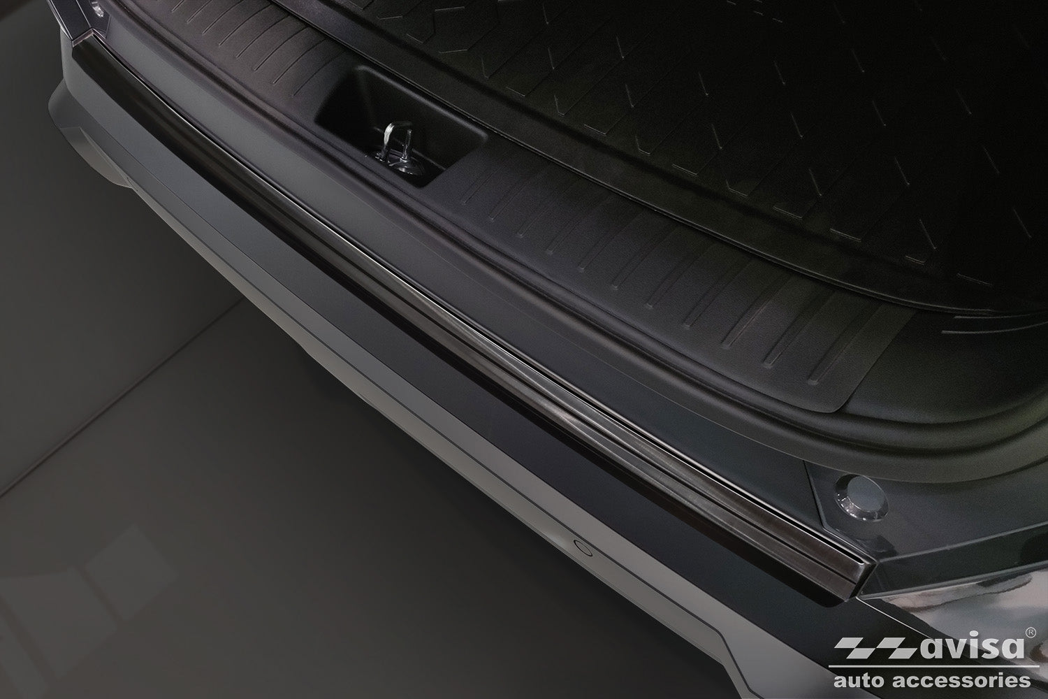 protector de parachoques trasero HYUNDAI KONA negro
