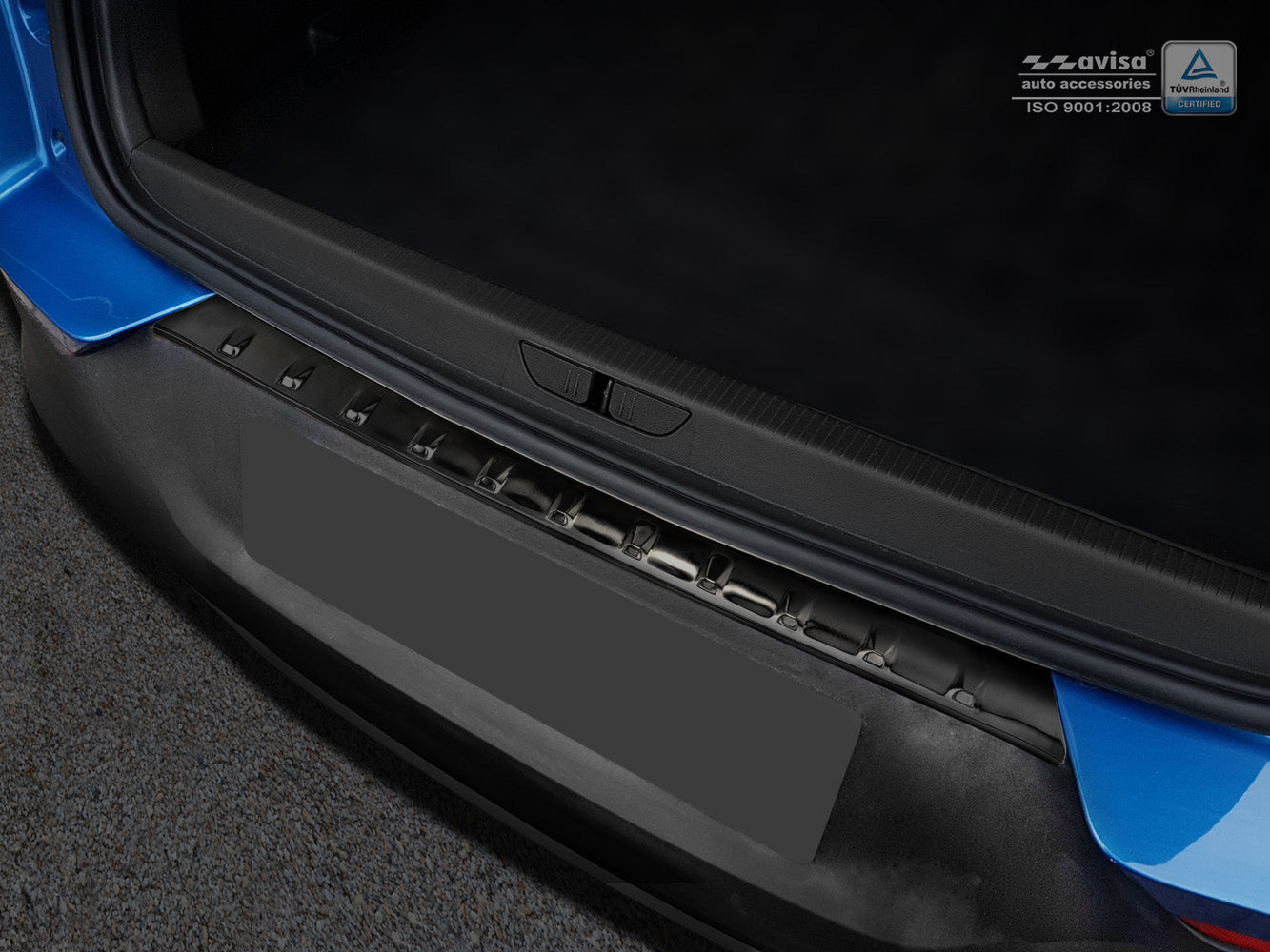 protector de parachoques trasero OPEL GRANDLAND X Hybrid negro