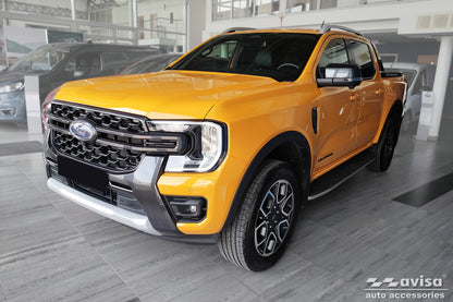 Protector umbral de puertaspatrón grano VW AMAROK negro mate