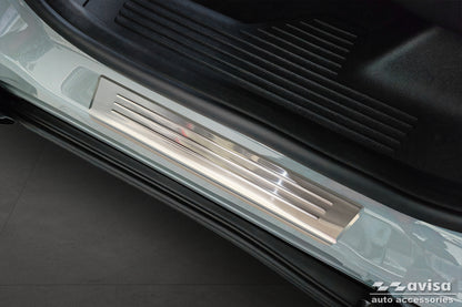 Protector umbral de puertas en relieve FORD TURNEO COURER plata satinado
