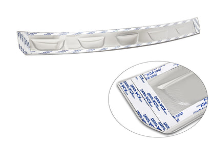 protector de parachoques trasero PEUGEOT 408 fastback plata satinado