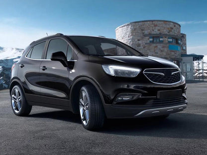 protector de parachoques trasero OPEL MOKKA X plata espejo