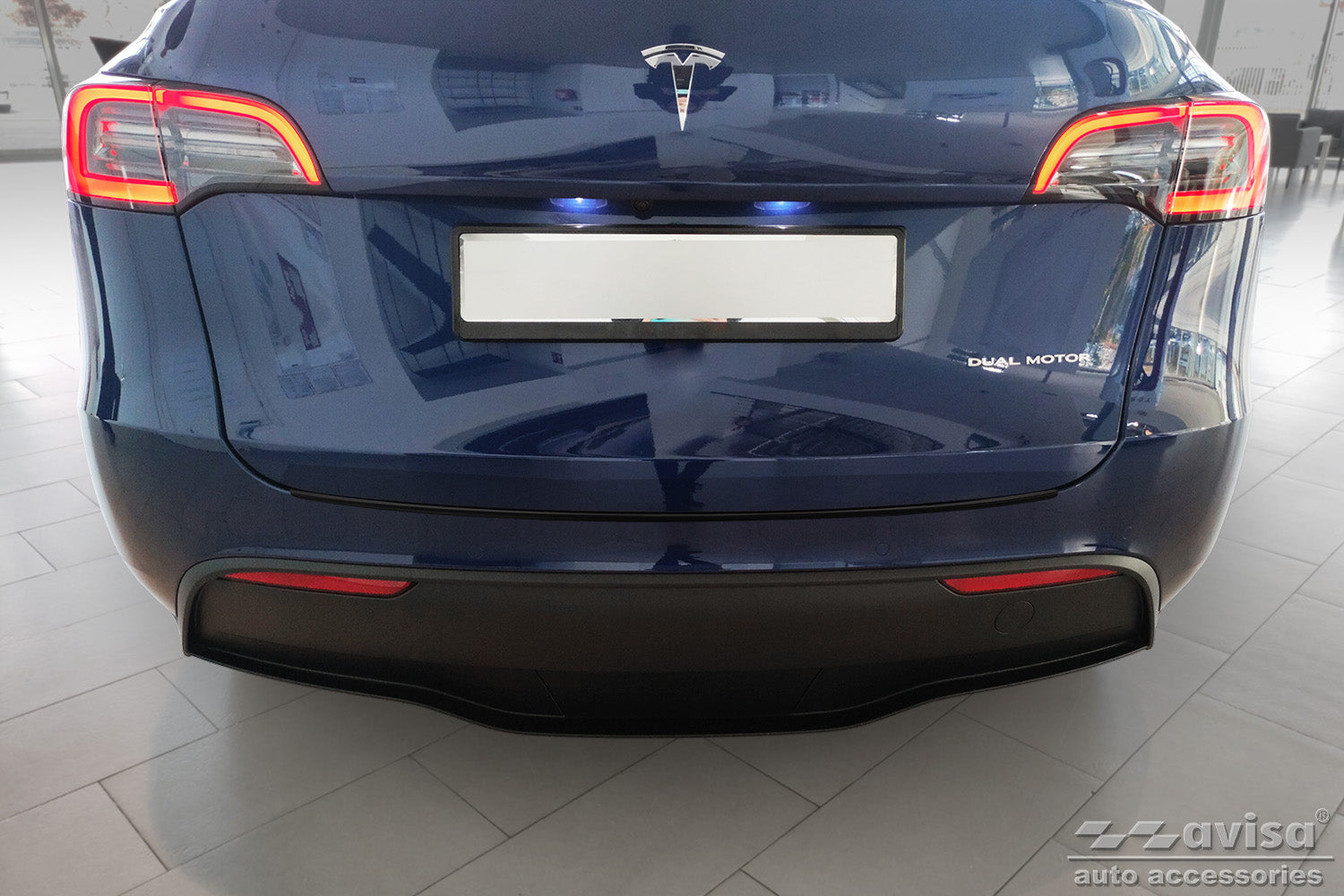 protector de parachoques trasero TESLA MODEL Y negro