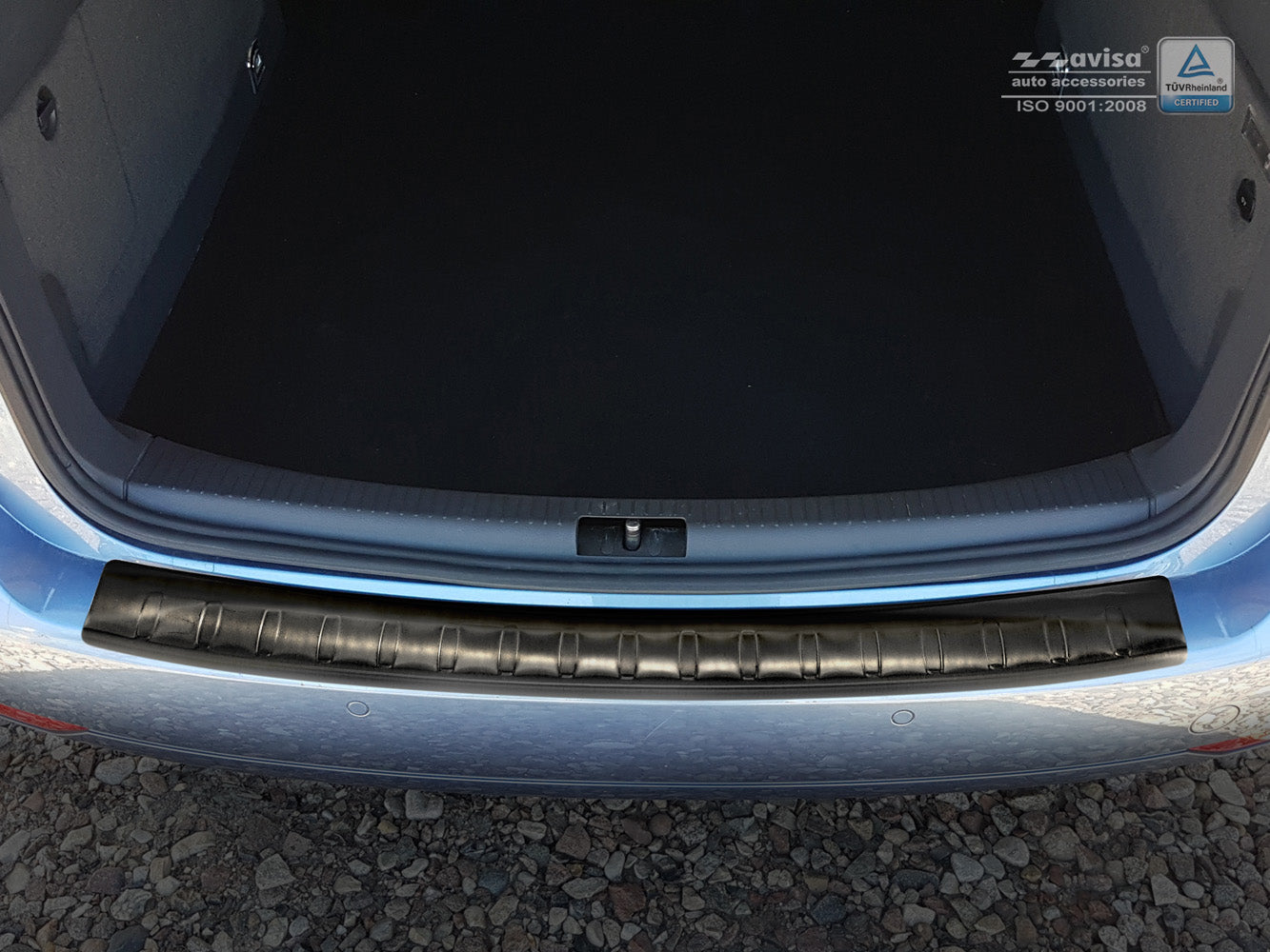 protector de parachoques trasero VW TOURAN negro