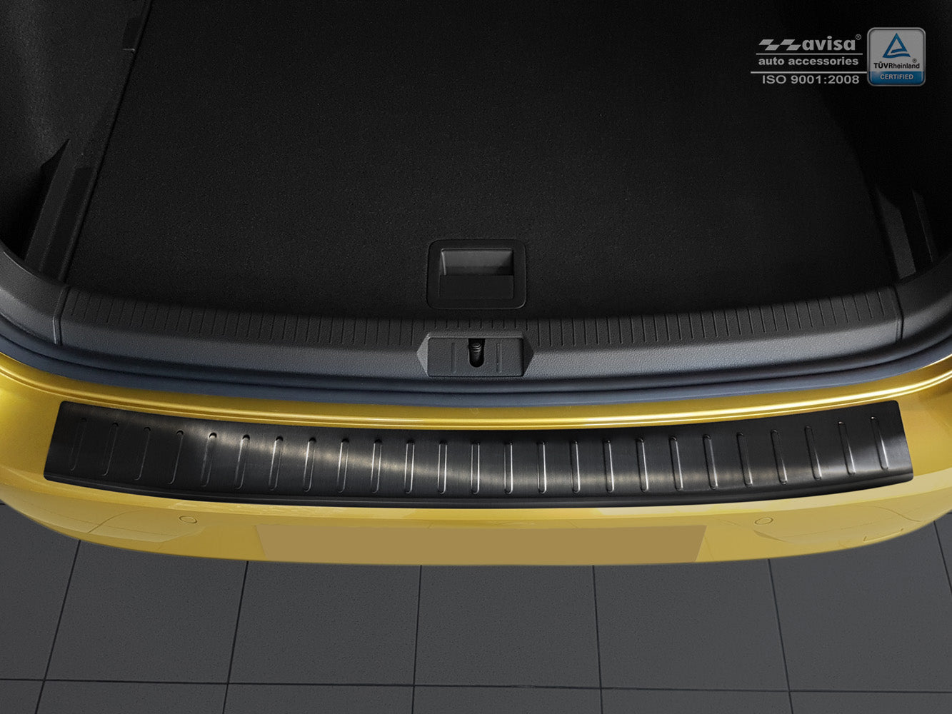 protector de parachoques trasero VW GOLF negro
