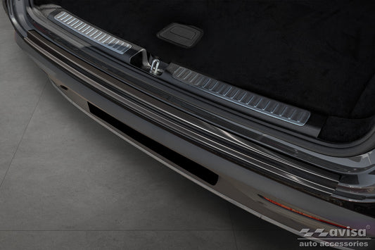protector de parachoques trasero VW TRANSPORTER T6 negro acero