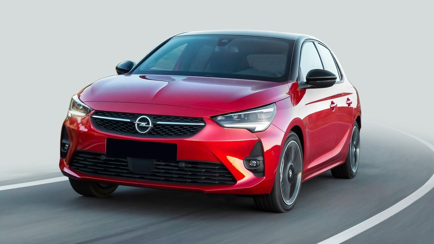 protector de parachoques trasero OPEL CORSA Corsa-e GS negro 2019-23+