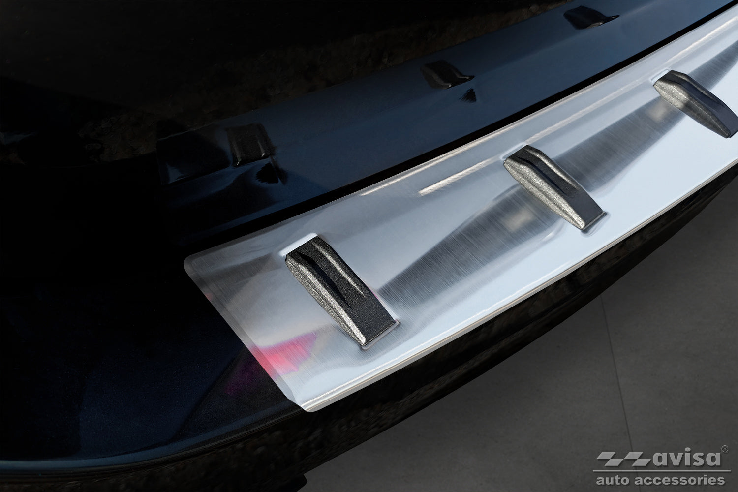 protector de parachoques trasero BMW 5 F11 Touring plata